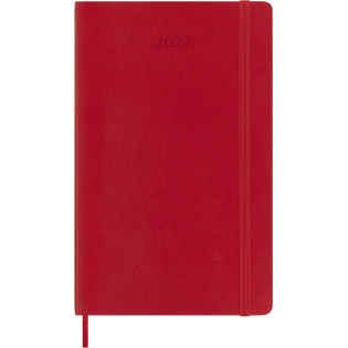 Kalendarz dzienny MOLESKINE 2027, 12M, L, 13x21cm, miękka oprawa, scarlet red