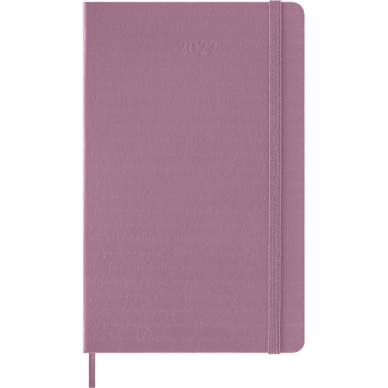 Kalendarz dzienny MOLESKINE 2027, 12M, L, 13x21cm, twarda oprawa, majestic pink