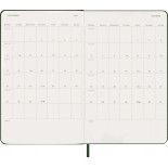 Kalendarz dzienny MOLESKINE 2027, 12M, L, 13x21cm, twarda oprawa, myrtle green