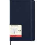 Kalendarz dzienny MOLESKINE 2027, 12M, L, 13x21cm, twarda oprawa, sapphire blue