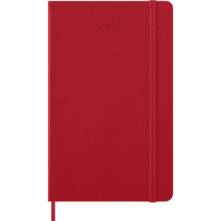 Kalendarz dzienny MOLESKINE 2027, 12M, L, 13x21cm, twarda oprawa, scarlet red