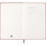 Kalendarz dzienny MOLESKINE 2027, 12M, L, 13x21cm, twarda oprawa, scarlet red