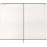 Kalendarz dzienny MOLESKINE 2027, 12M, L, 13x21cm, twarda oprawa, scarlet red