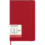 Kalendarz dzienny MOLESKINE 2027, 12M, L, 13x21cm, twarda oprawa, scarlet red