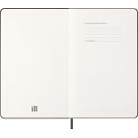 Kalendarz dzienny MOLESKINE 2027, 12M, L, 13x21cm, twarda oprawa, czarny