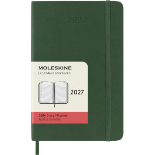Kalendarz dzienny MOLESKINE 2027, 12M, P, 9x14cm, miękka oprawa, myrtle green