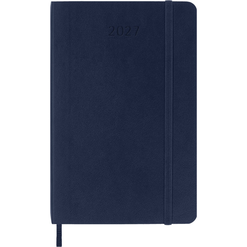 Kalendarz dzienny MOLESKINE 2027, 12M, P, 9x14cm, miękka oprawa, sapphire blue