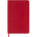 Kalendarz dzienny MOLESKINE 2027, 12M, P, 9x14cm, miękka oprawa, scarlet red