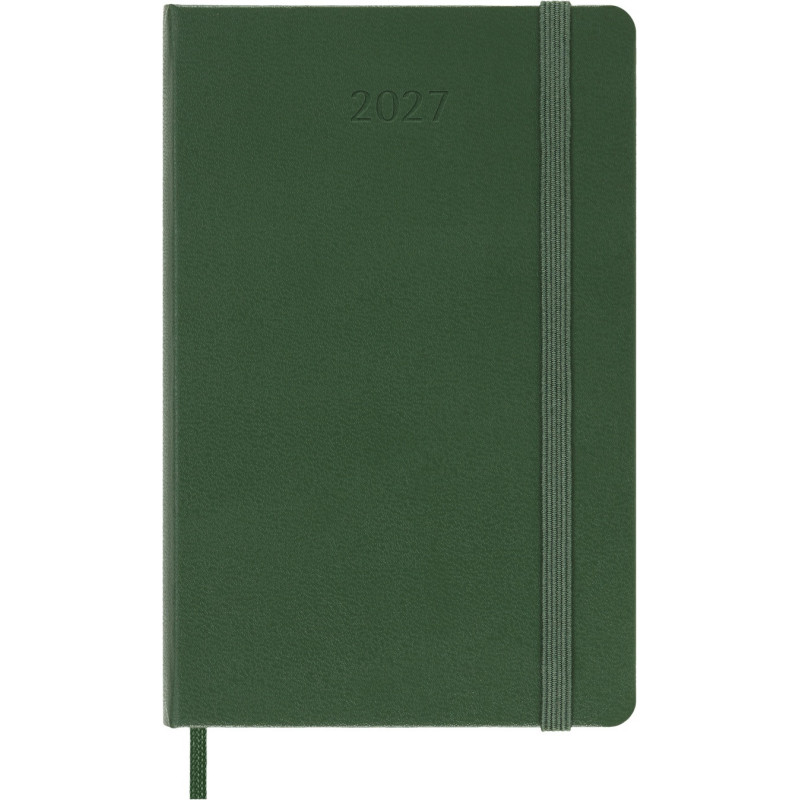 Kalendarz dzienny MOLESKINE 2027, 12M, P, 9x14cm, twarda oprawa, myrtle green
