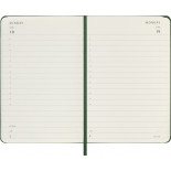 Kalendarz dzienny MOLESKINE 2027, 12M, P, 9x14cm, twarda oprawa, myrtle green