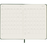 Kalendarz dzienny MOLESKINE 2027, 12M, P, 9x14cm, twarda oprawa, myrtle green