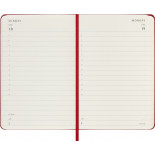 Kalendarz dzienny MOLESKINE 2027, 12M, P, 9x14cm, twarda oprawa, scarlet red