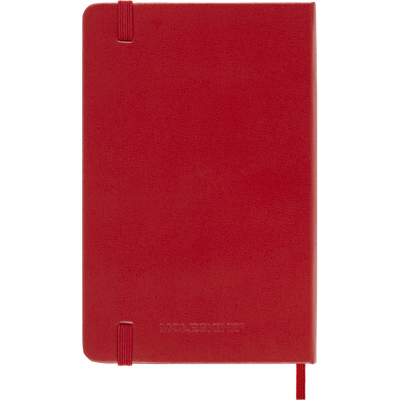 Kalendarz dzienny MOLESKINE 2027, 12M, P, 9x14cm, twarda oprawa, scarlet red