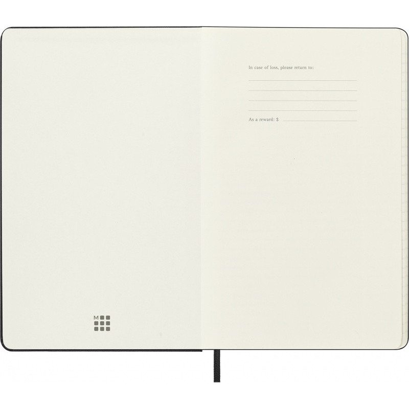 Kalendarz tygodniowy horyzontalny MOLESKINE 2026/27, 18M, L, 13x21cm, twarda oprawa, czarny