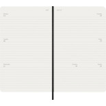 Kalendarz tygodniowy horyzontalny MOLESKINE 2027, 12M, L, 13x21cm, miękka oprawa, czarny