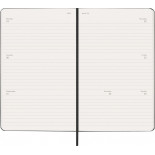 Kalendarz tygodniowy horyzontalny MOLESKINE 2027, 12M, L, 13x21cm, twarda oprawa, czarny