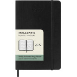 Kalendarz tygodniowy horyzontalny MOLESKINE 2027, 12M, P, 9x14cm, miękka oprawa, czarny