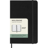 Kalendarz tygodniowy horyzontalny MOLESKINE 2027, 12M, P, 9x14cm, twarda oprawa, czarny