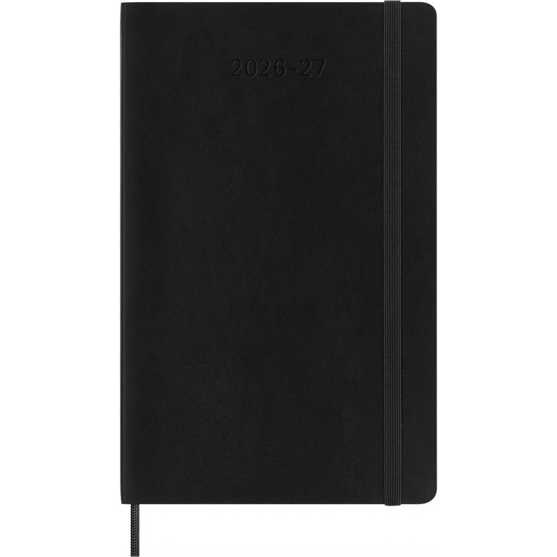 Kalendarz tygodniowy MOLESKINE 2026/27, 18M, L, 13x21cm, miękka oprawa, czarny