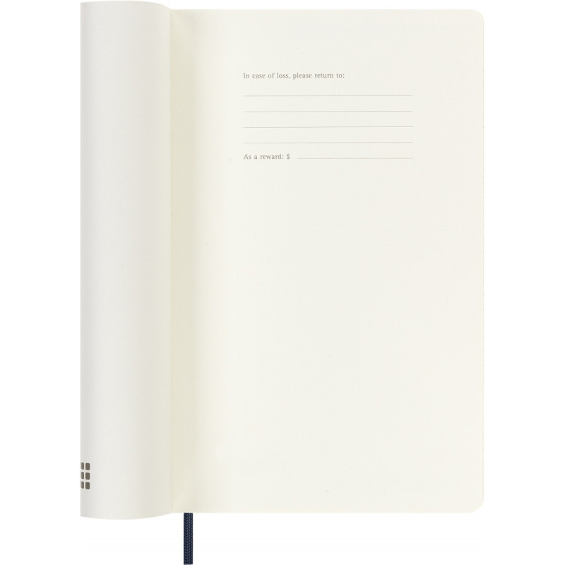 Kalendarz tygodniowy MOLESKINE 2026/27, 18M, L, 13x21cm, miękka oprawa, sapphire blue