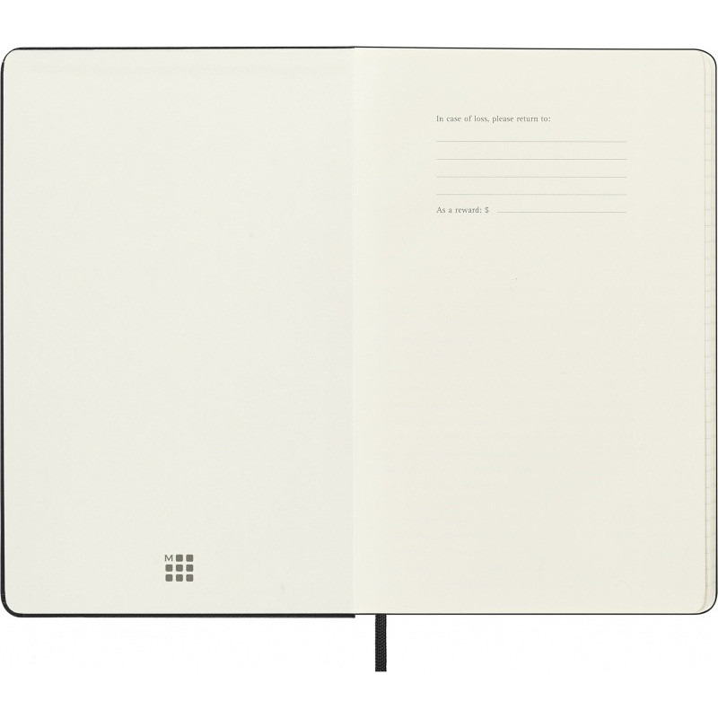 Kalendarz tygodniowy MOLESKINE 2026/27, 18M, L, 13x21cm, twarda oprawa, czarny