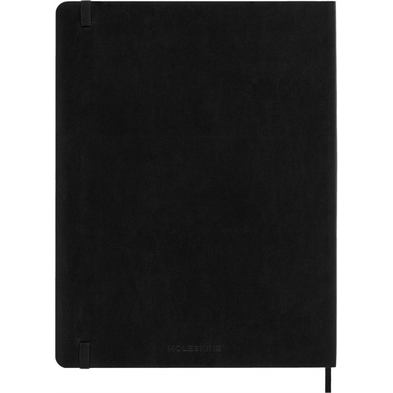 Kalendarz tygodniowy MOLESKINE 2026/27, 18M, XL, 19x25cm, miękka oprawa, czarny