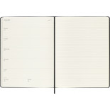 Kalendarz tygodniowy MOLESKINE 2026/27, 18M, XL, 19x25cm, twarda oprawa, czarny
