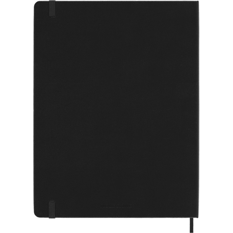 Kalendarz tygodniowy MOLESKINE 2026/27, 18M, XL, 19x25cm, twarda oprawa, czarny