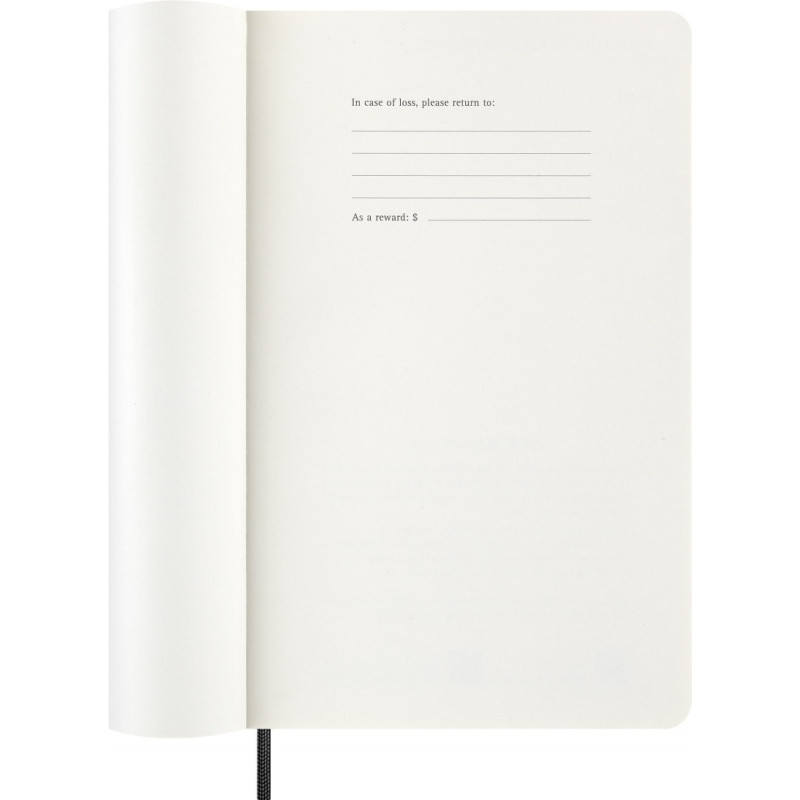 Kalendarz tygodniowy MOLESKINE 2027, 12M, L, 13x21cm, miękka oprawa, czarny