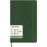 Kalendarz tygodniowy MOLESKINE 2027, 12M, L, 13x21cm, miękka oprawa, myrtle green