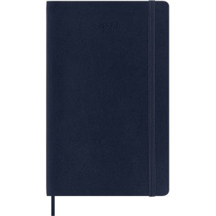 Kalendarz tygodniowy MOLESKINE 2027, 12M, L, 13x21cm, miękka oprawa, sapphire blue