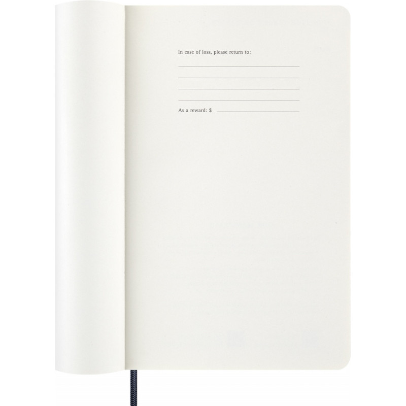 Kalendarz tygodniowy MOLESKINE 2027, 12M, L, 13x21cm, miękka oprawa, sapphire blue