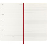 Kalendarz tygodniowy MOLESKINE 2027, 12M, L, 13x21cm, miękka oprawa, scarlet red