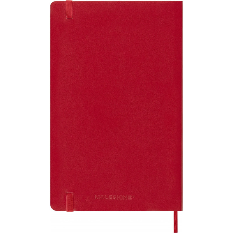 Kalendarz tygodniowy MOLESKINE 2027, 12M, L, 13x21cm, miękka oprawa, scarlet red