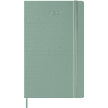 Kalendarz tygodniowy MOLESKINE 2027, 12M, L, 13x21cm, twarda oprawa, Sage Green