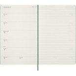 Kalendarz tygodniowy MOLESKINE 2027, 12M, L, 13x21cm, twarda oprawa, Sage Green