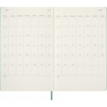 Kalendarz tygodniowy MOLESKINE 2027, 12M, L, 13x21cm, twarda oprawa, Sage Green