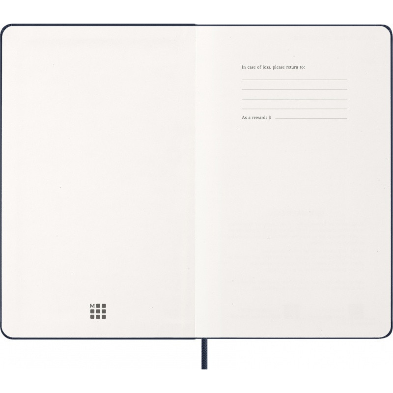 Kalendarz tygodniowy MOLESKINE 2027, 12M, L, 13x21cm, twarda oprawa, sapphire blue