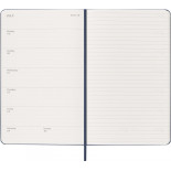 Kalendarz tygodniowy MOLESKINE 2027, 12M, L, 13x21cm, twarda oprawa, sapphire blue