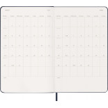 Kalendarz tygodniowy MOLESKINE 2027, 12M, L, 13x21cm, twarda oprawa, sapphire blue