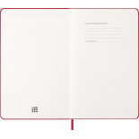 Kalendarz tygodniowy MOLESKINE 2027, 12M, L, 13x21cm, twarda oprawa, scarlet red