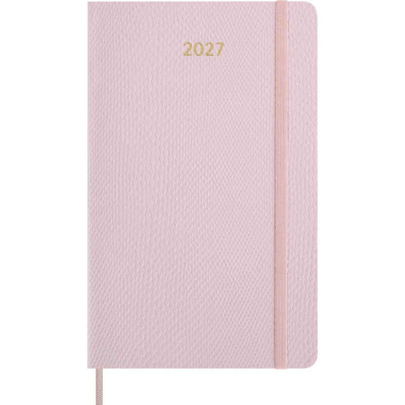 Kalendarz tygodniowy MOLESKINE 2027, 12M, L, 13x21cm, edycja limitowana, syntetyczna skóra węża, box, bordeaux