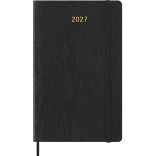 Kalendarz tygodniowy MOLESKINE 2027, 12M, L, 13x21cm, edycja limitowana, syntetyczna skóra węża, box, czarny