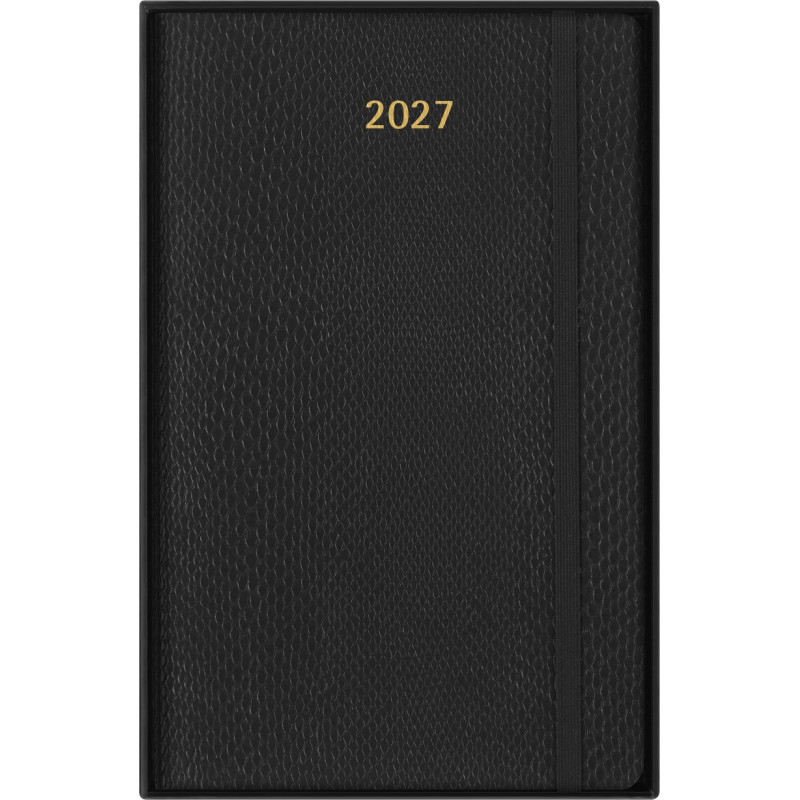 Kalendarz tygodniowy MOLESKINE 2027, 12M, L, 13x21cm, edycja limitowana, syntetyczna skóra węża, box, czarny