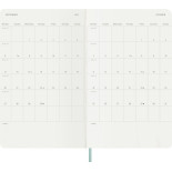 Kalendarz tygodniowy MOLESKINE 2027, 12M, L, 13x21cm, edycja limitowana, syntetyczna skóra węża, box, sage Green