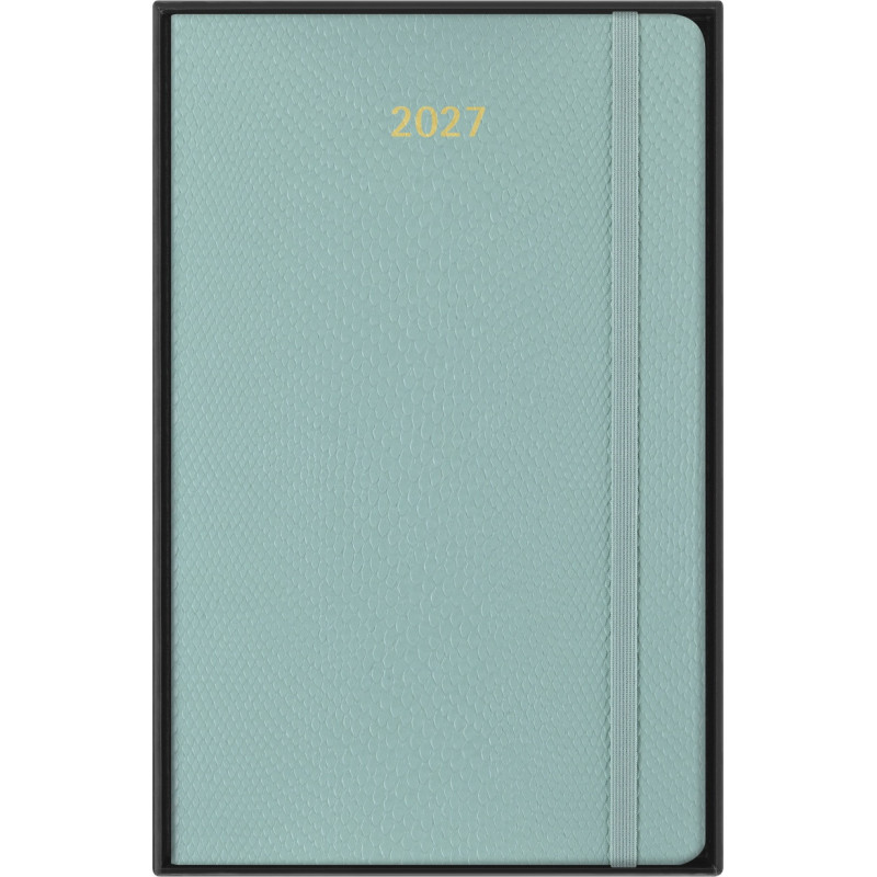 Kalendarz tygodniowy MOLESKINE 2027, 12M, L, 13x21cm, edycja limitowana, syntetyczna skóra węża, box, sage Green