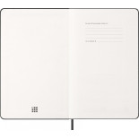 Kalendarz tygodniowy MOLESKINE 2027, 12M, L, 13x21cm, twarda oprawa, czarny