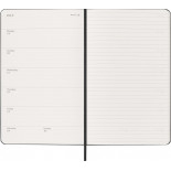 Kalendarz tygodniowy MOLESKINE 2027, 12M, L, 13x21cm, twarda oprawa, czarny