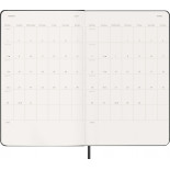 Kalendarz tygodniowy MOLESKINE 2027, 12M, L, 13x21cm, twarda oprawa, czarny