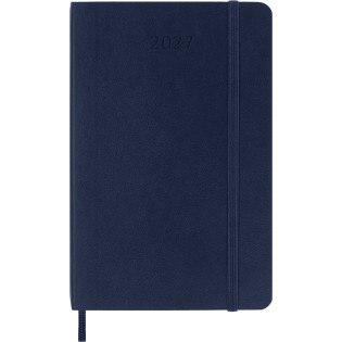 Kalendarz tygodniowy MOLESKINE 2027, 12M, P, 9x14cm, miękka oprawa, sapphire blue